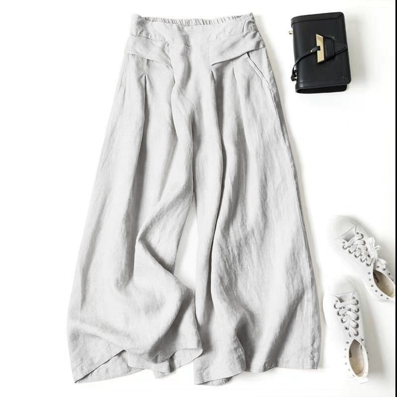 Women's Linen Wide Leg Pants