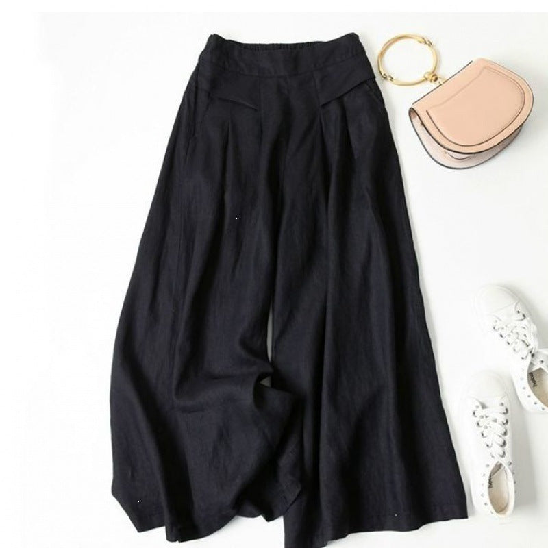 Women's Linen Wide Leg Pants