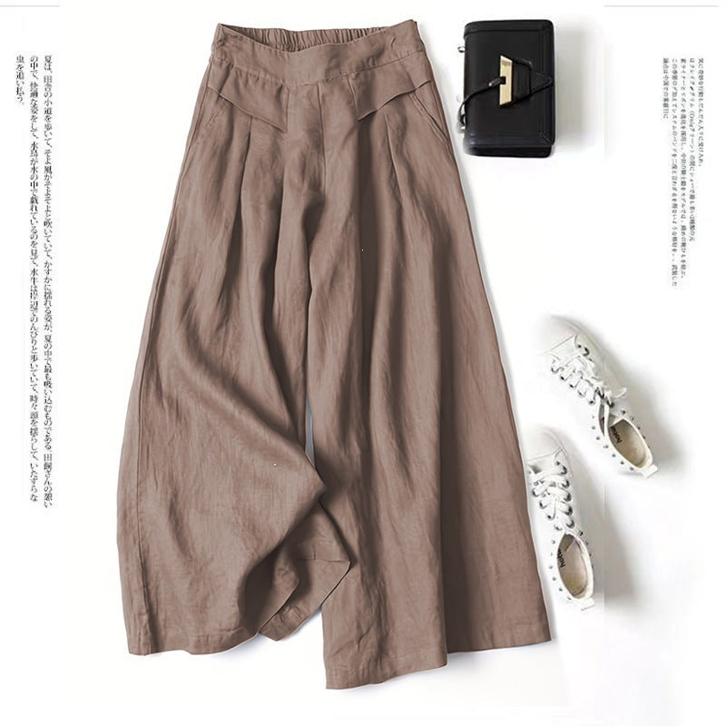 Women's Linen Wide Leg Pants