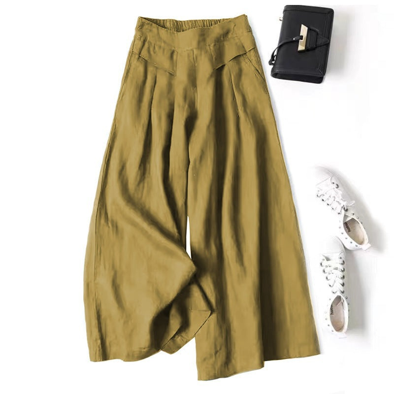 Women's Linen Wide Leg Pants