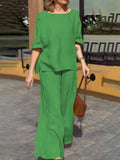Cotton and linen fashion women's suit