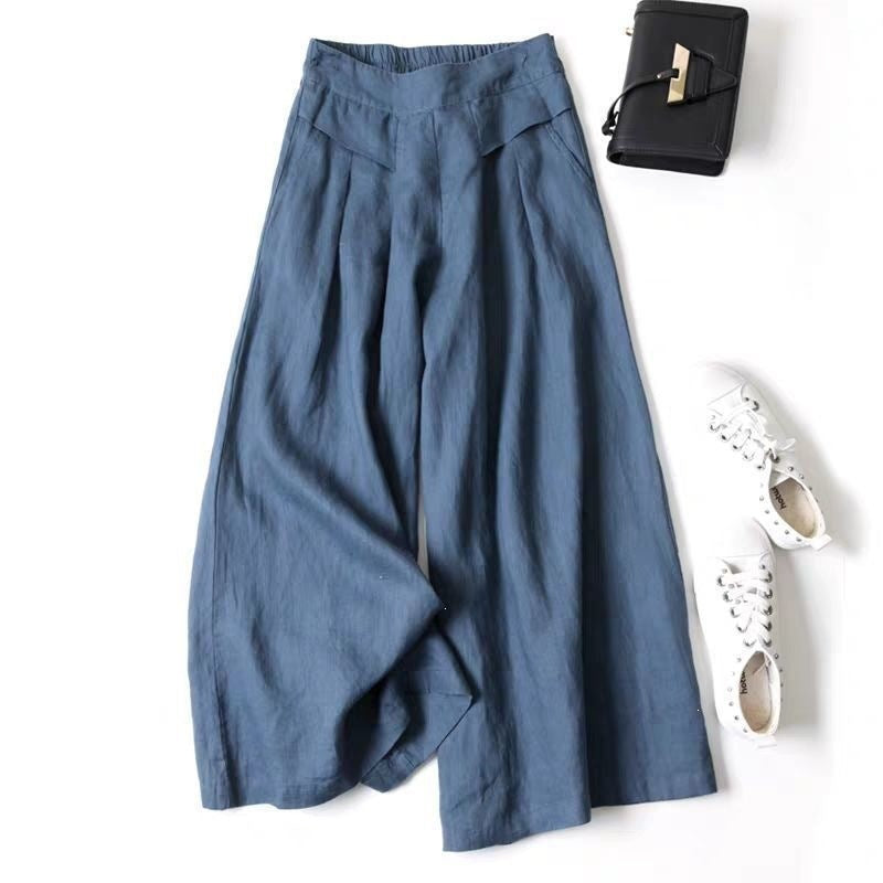 Women's Linen Wide Leg Pants