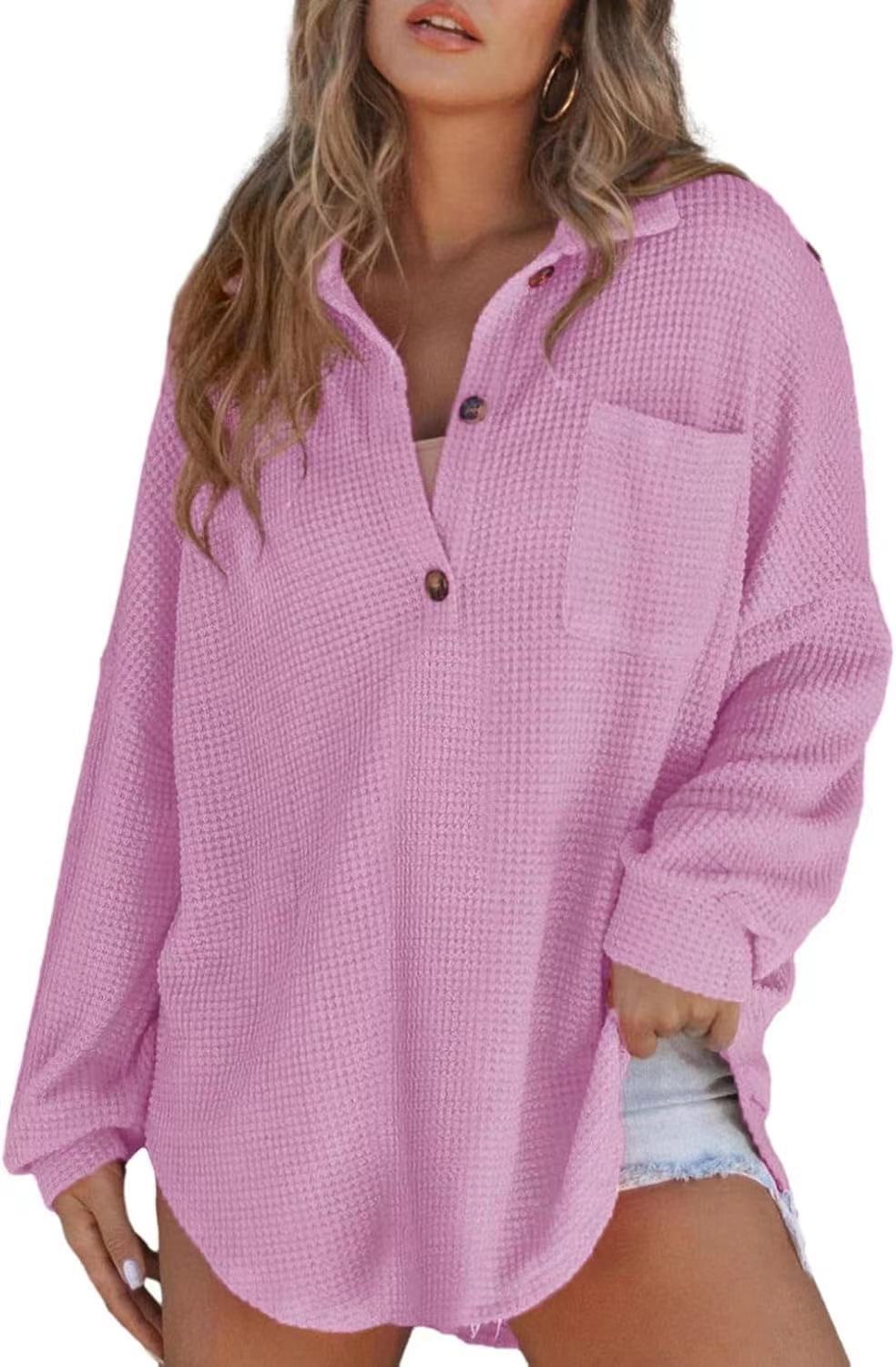Waffle knit top