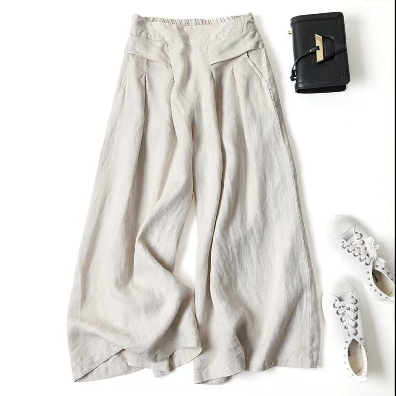 Women's Linen Wide Leg Pants