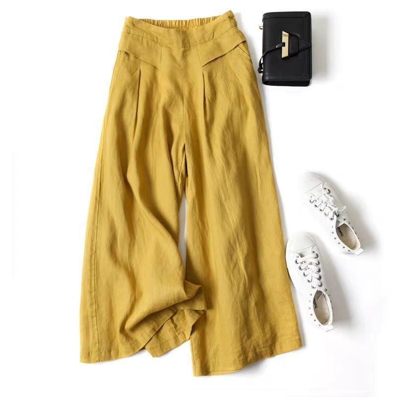 Women's Linen Wide Leg Pants