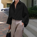 Loose-Fit Button-Up Top