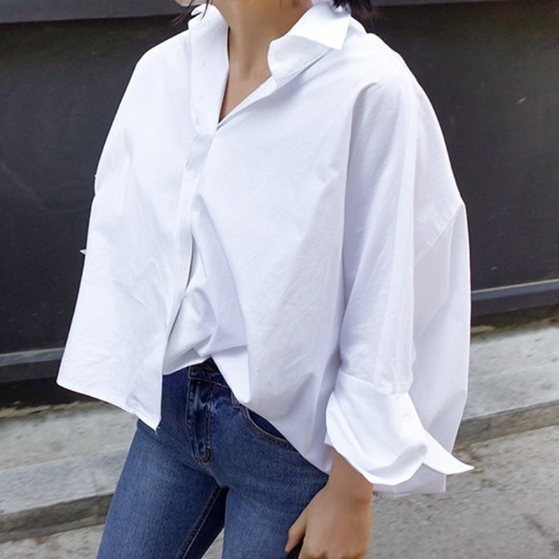 Loose-Fit Button-Up Top