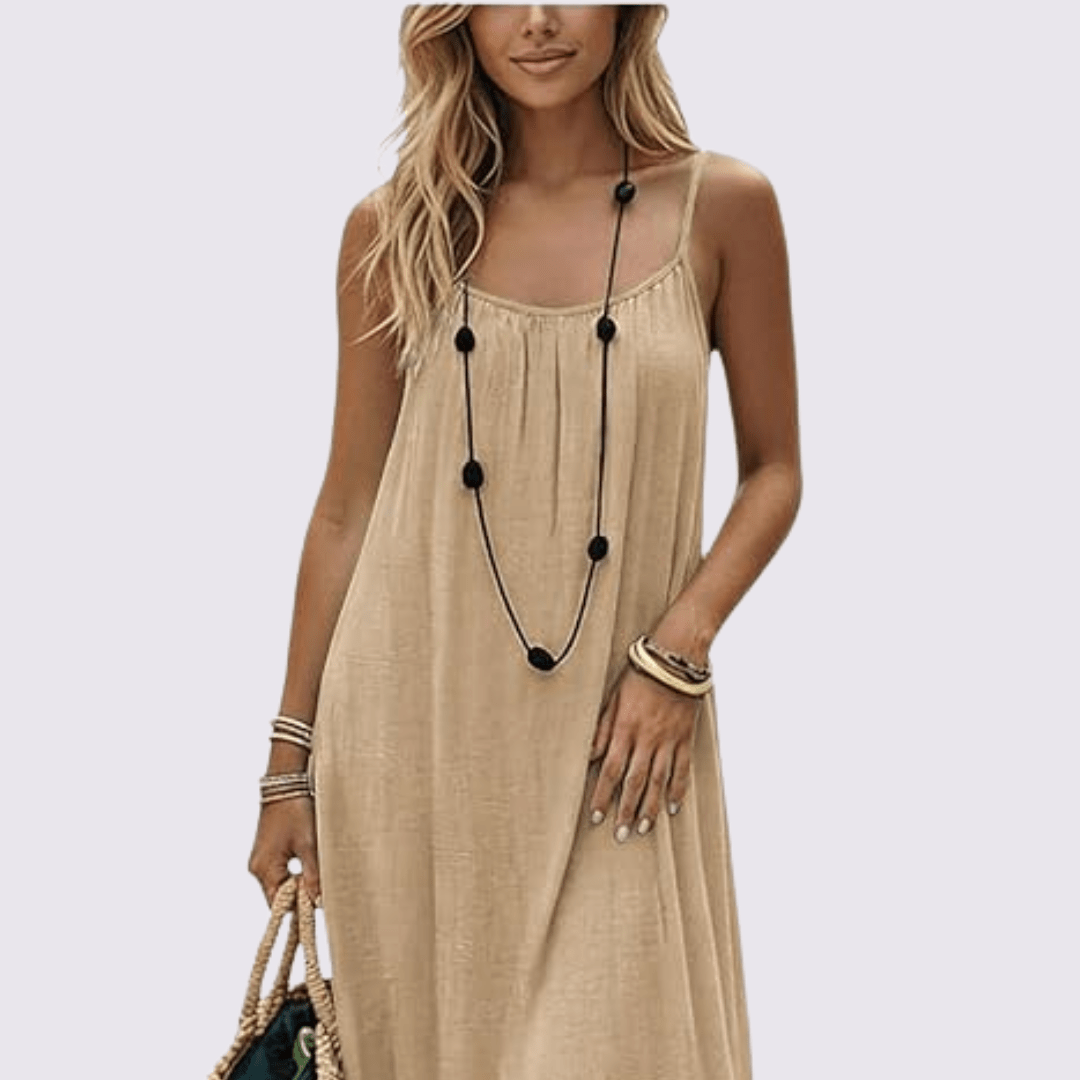 Women's backless camisole dress
