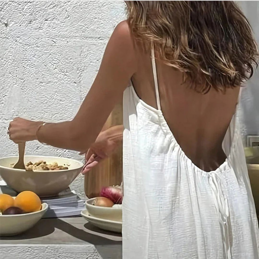 Women's backless camisole dress