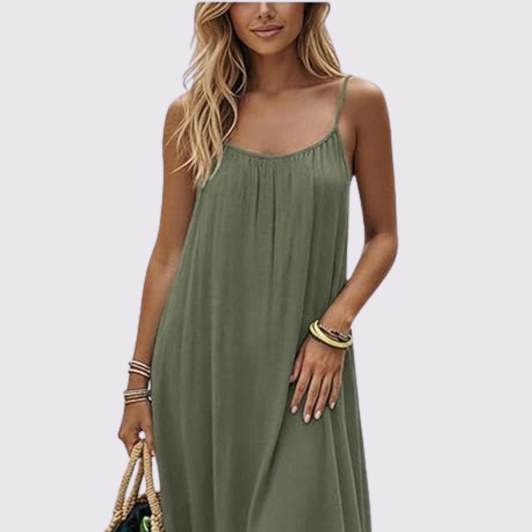 Women's backless camisole dress