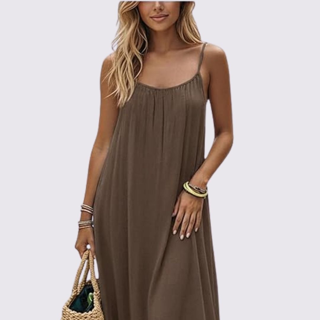 Women's backless camisole dress