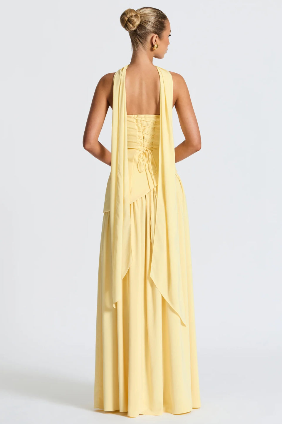 Yellow Bustier Maxi Dress